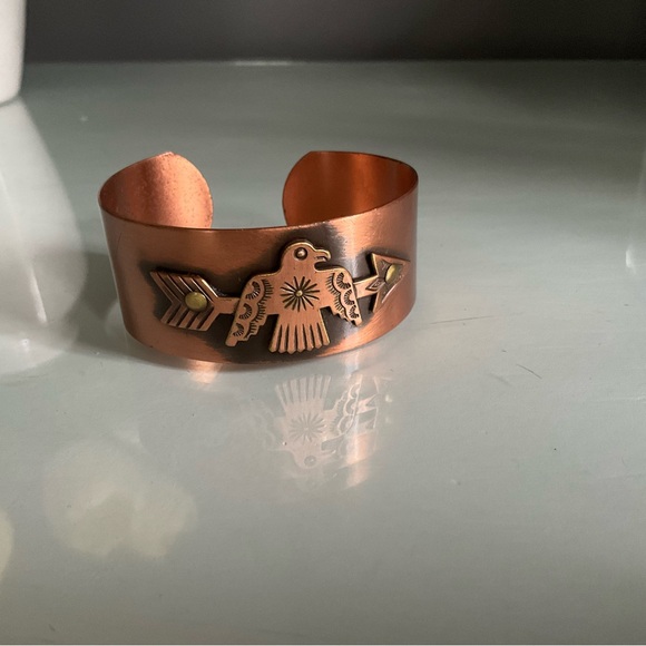 Copper Thunderbird Cuff Bracelet - Picture 3 of 5